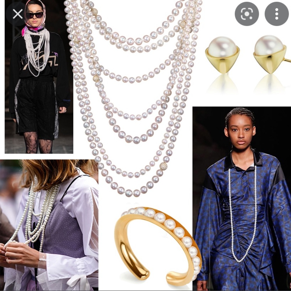 Pearl Strand Faux Jewelry necklace 100 inches - Picture 3 of 4